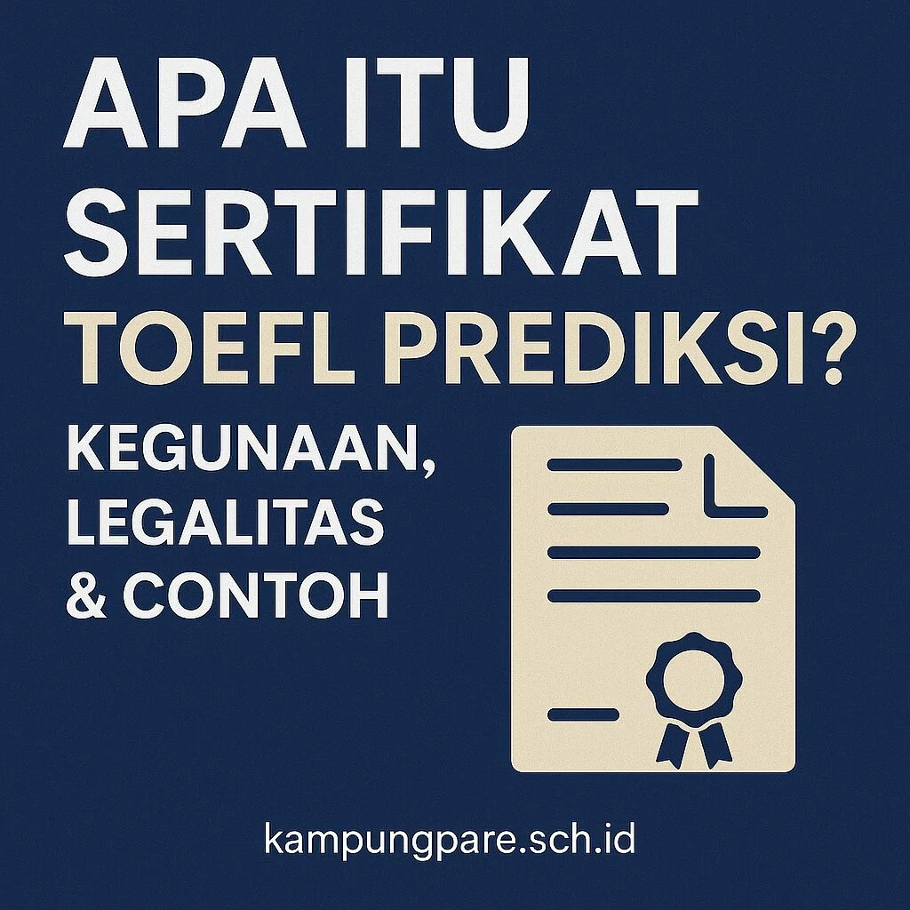 Apa Itu Sertifikat TOEFL Prediksi? pengenalan resmi sertifikat toefl prediksi di indonesia panduan lengkap kegunaan legalitasnya Pengenalan Resmi Sertifikat Toefl Prediksi Di Indonesia Panduan Lengkap Kegunaan Legalitasnya