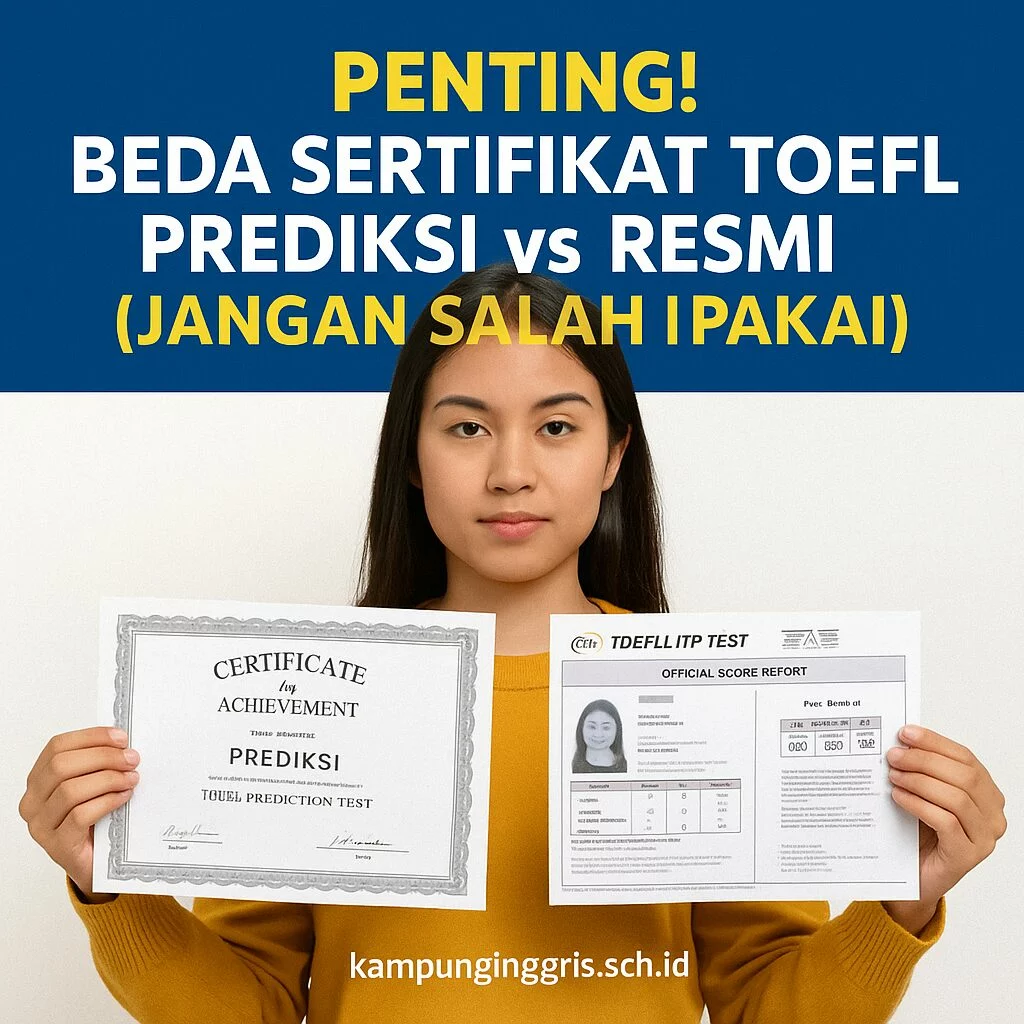 Hati-Hati! Perbedaan Sertifikat TOEFL Prediksi vs. Resmi (ITP/iBT) penting beda sertifikat toefl prediksi vs resmi Penting Beda Sertifikat Toefl Prediksi Vs Resmi