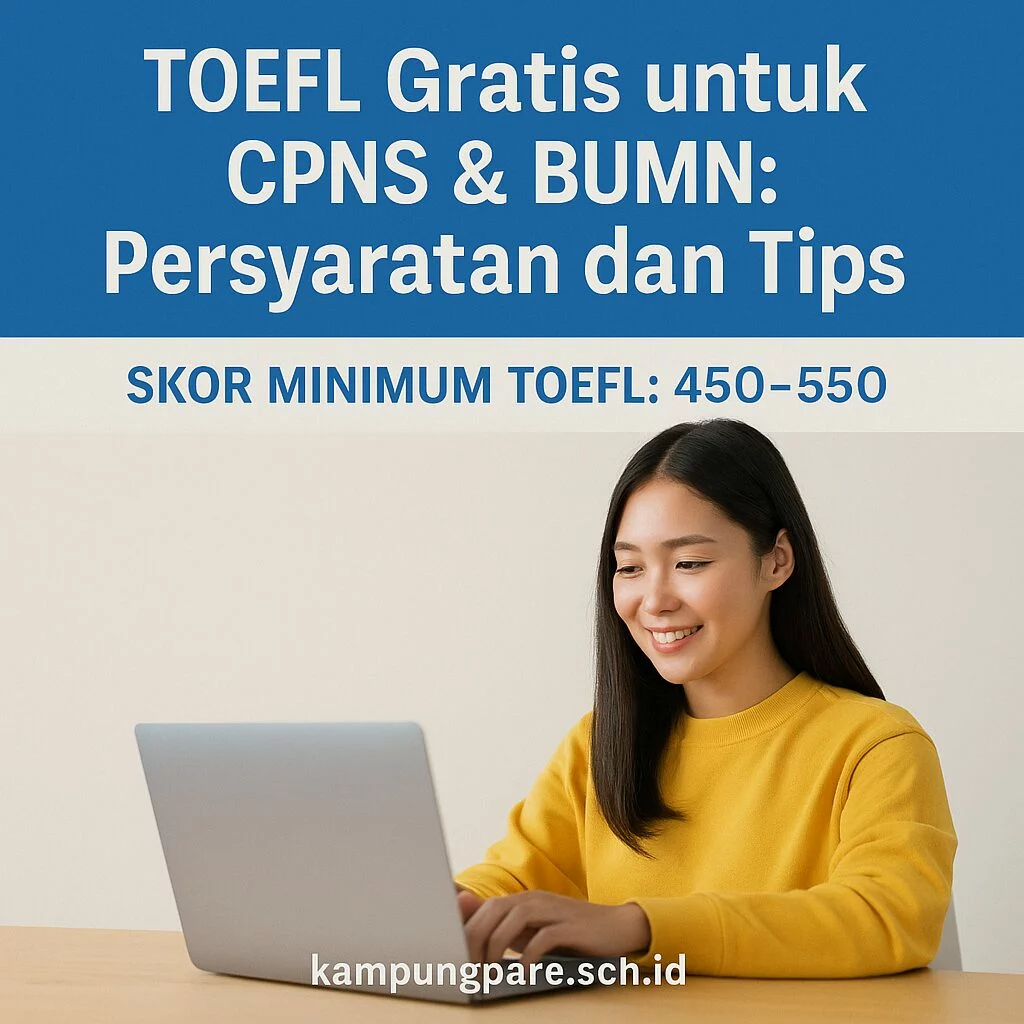Tes TOEFL Gratis untuk CPNS & BUMN toefl gratis untuk cpns bumn Toefl Gratis Untuk Cpns Bumn