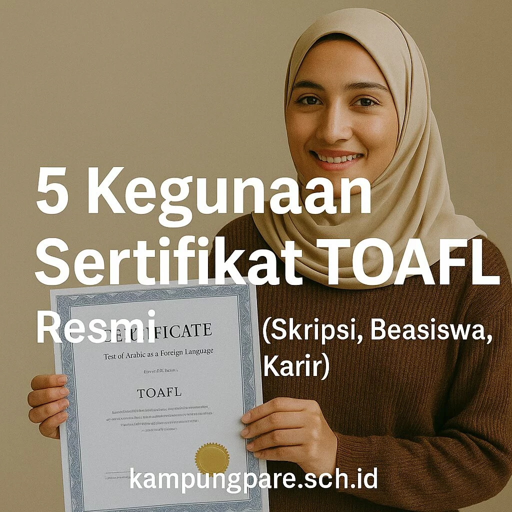 5 Kegunaan Sertifikat TOAFL Resmi yang Wajib Anda Tahu (Skripsi, Beasiswa, Karir) 5 kegunaan sertifikat toafl resmi yang wajib anda tahu skripsi beasiswa karir 5 Kegunaan Sertifikat Toafl Resmi Yang Wajib Anda Tahu Skripsi Beasiswa Karir