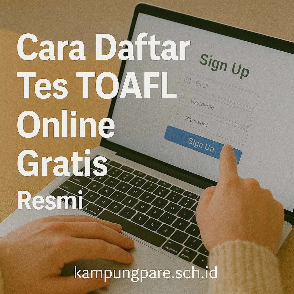 Cara Daftar Tes TOAFL Online Gratis Resmi cara daftar tes toafl online gratis resmi di kampung inggris pare panduan langkah demi langkah Cara Daftar Tes Toafl Online Gratis Resmi Di Kampung Inggris Pare Panduan Langkah Demi Langkah