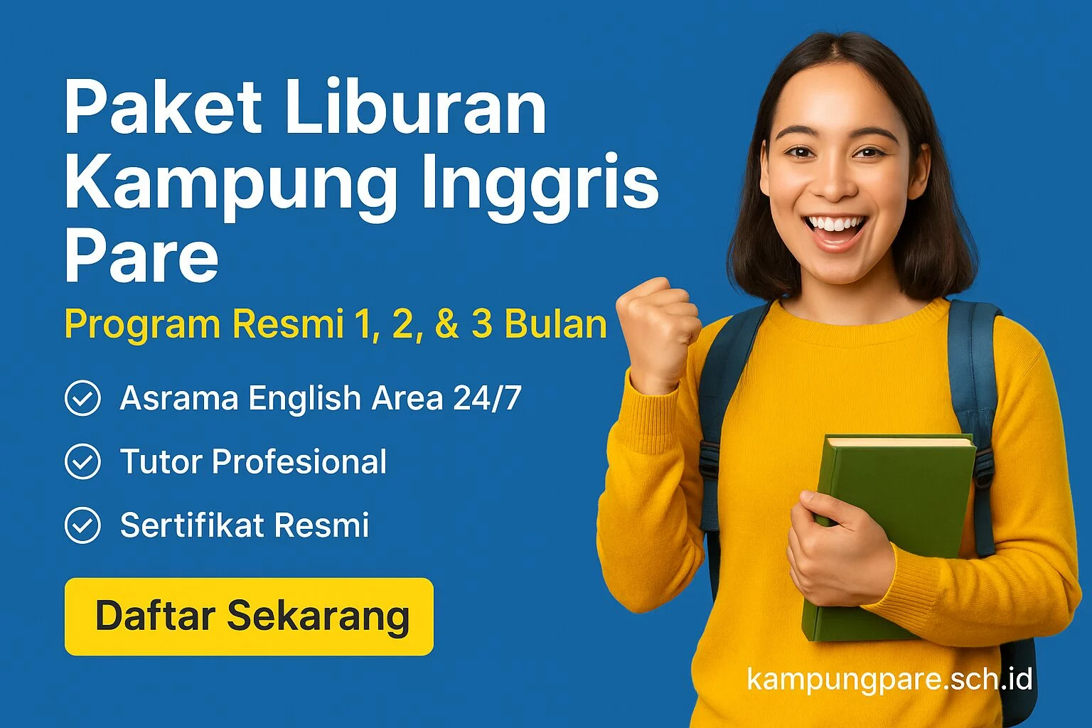 Paket Liburan Kampung Inggris Pare (Resmi 1–3 Bulan) paket liburan kampung inggris pare resmi 1 3 bulan Paket Liburan Kampung Inggris Pare Resmi 1 3 Bulan