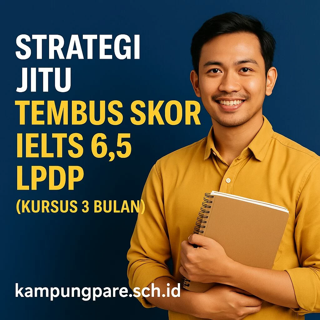 Strategi Tembus Skor IELTS 6.5 LPDP (Kursus Garansi 3 Bulan) strategi tembus skor ielts 6 5 lpdp kursus garansi 3 bulan Strategi Tembus Skor Ielts 6 5 Lpdp Kursus Garansi 3 Bulan