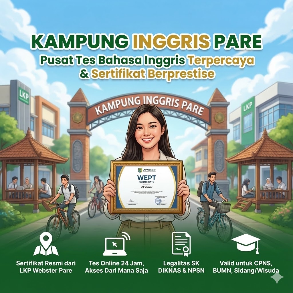 Pusat Tes Bahasa Inggris Terpercaya kampung inggris pare adalah pusat tes bahasa inggris terpercaya sertifikat berprestise Kampung Inggris Pare Adalah Pusat Tes Bahasa Inggris Terpercaya Sertifikat Berprestise