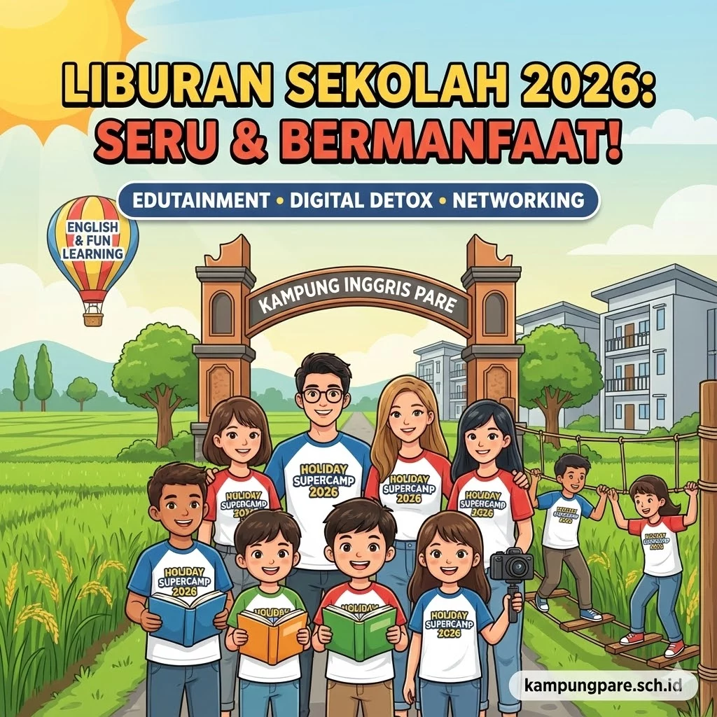 Paket Liburan Sekolah Kampung Inggris 2026 aket iburan ekolah ampung nggris 2026 jpg Paket Liburan Sekolah Kampung Inggris 2026 SD SMA