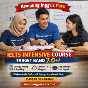 Kampung Inggris Pare ampung nggris are intensive course Kursus IELTS Intensif 2026 Strategi Band 7.0+ (Update LPDP & AAS)