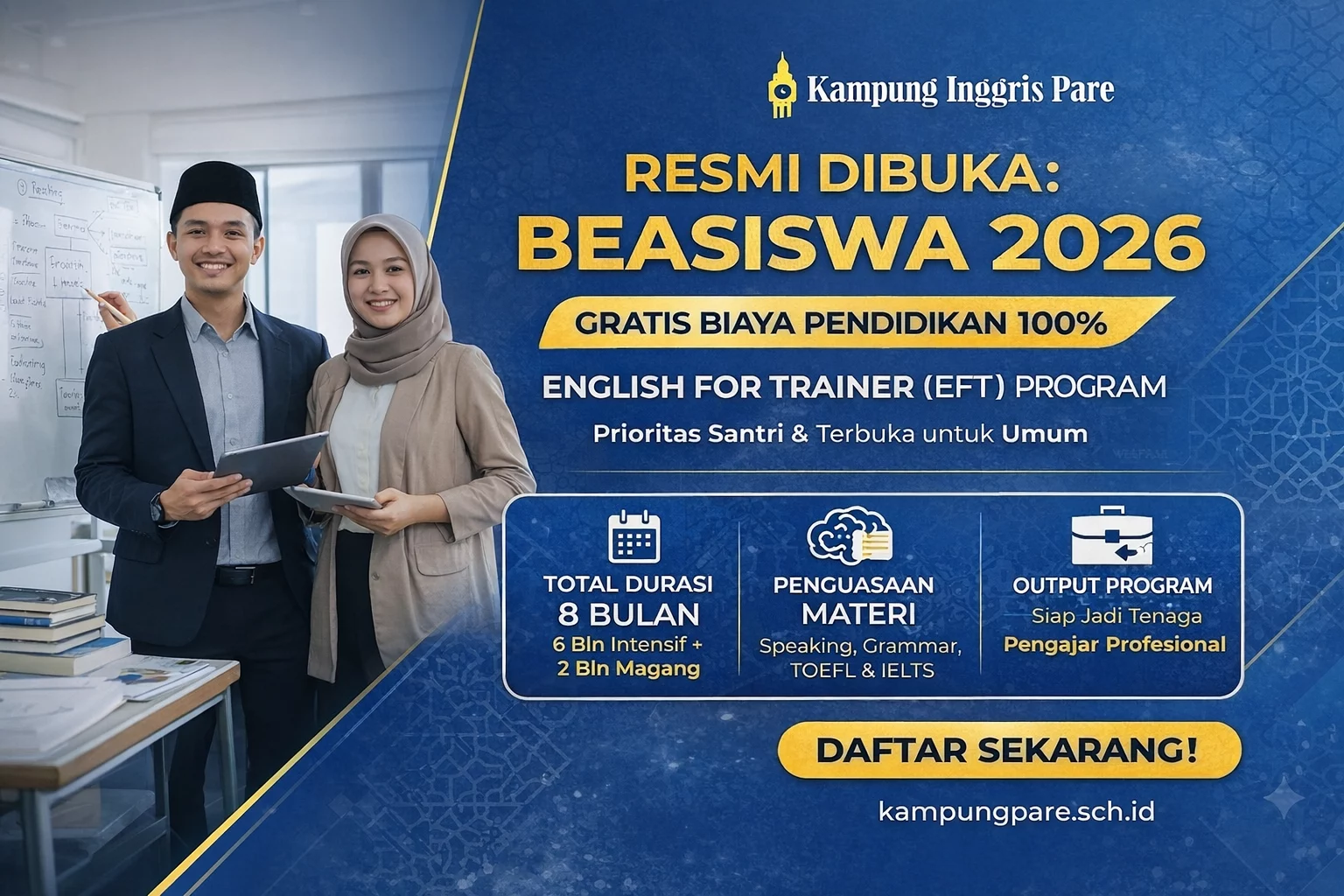 Beasiswa Kampung Inggris Pare 2026 easiswa ampung nggris are 2026 png Beasiswa Kampung Inggris Pare 2026