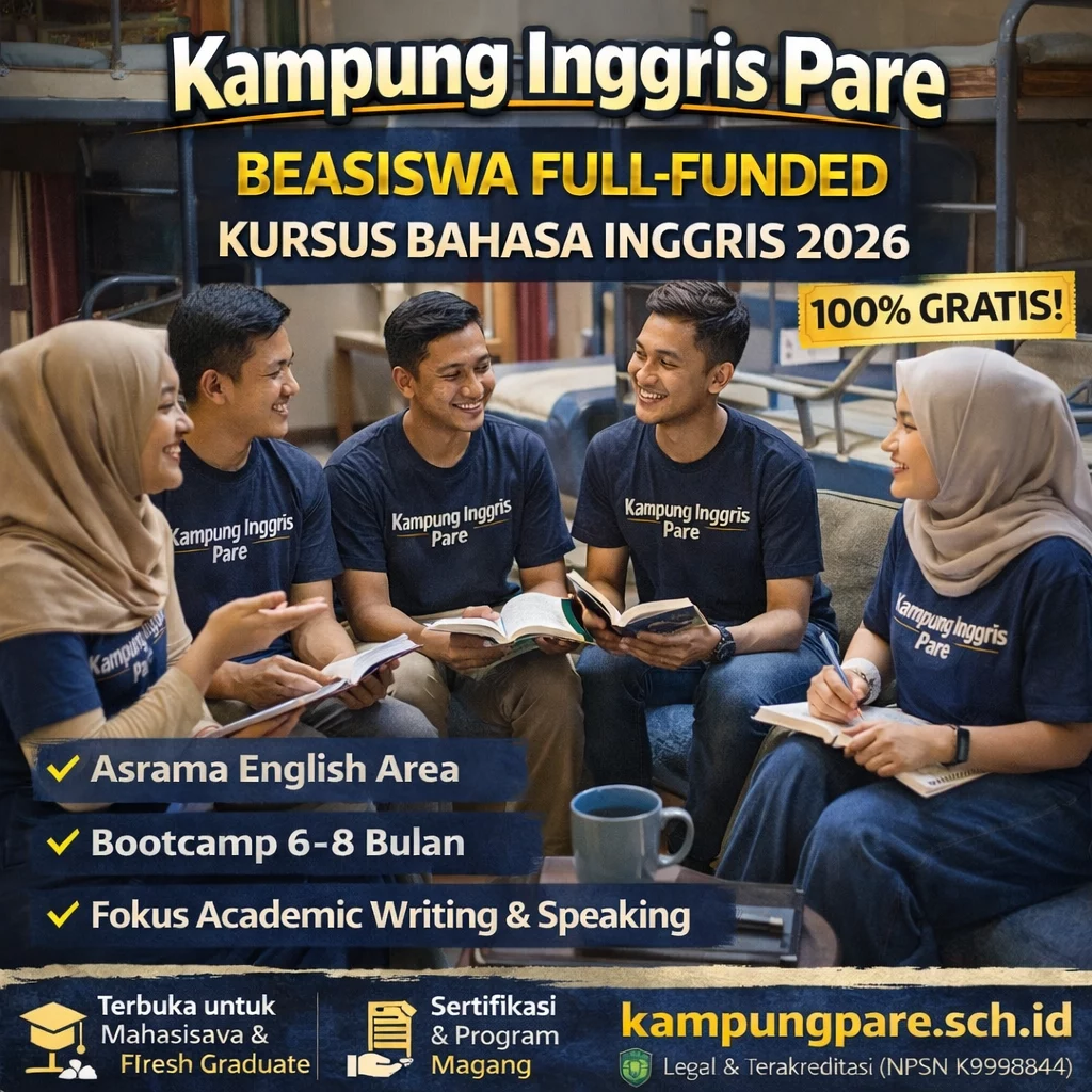 Beasiswa Kursus Bahasa Inggris Full Funded easiswa ursus ahasa nggris ull unded Beasiswa Kursus Bahasa Inggris Full Funded