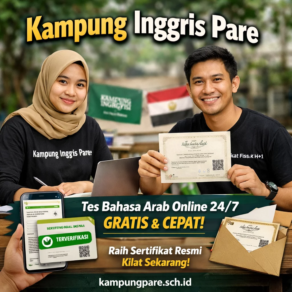 TOAFL (Test of Arabic as a Foreign Language) kilat elajar ahasa rab di ampung are Belajar Bahasa Arab Di Kampung Pare