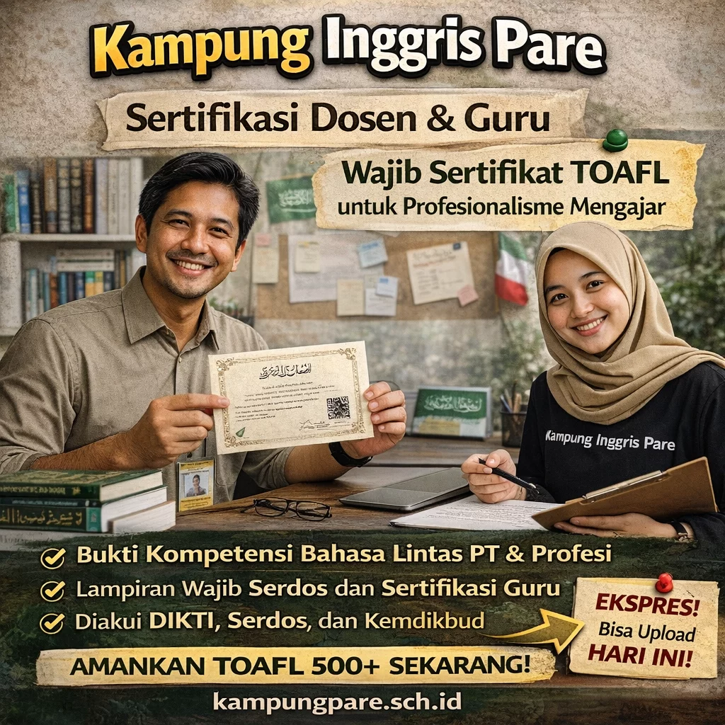 TOAFL untuk Sertifikasi Dosen & Guru Bahasa Arab ertifikat untuk rofesionalisme engajar Sertifikat TOAFL Untuk Profesionalisme Mengajar