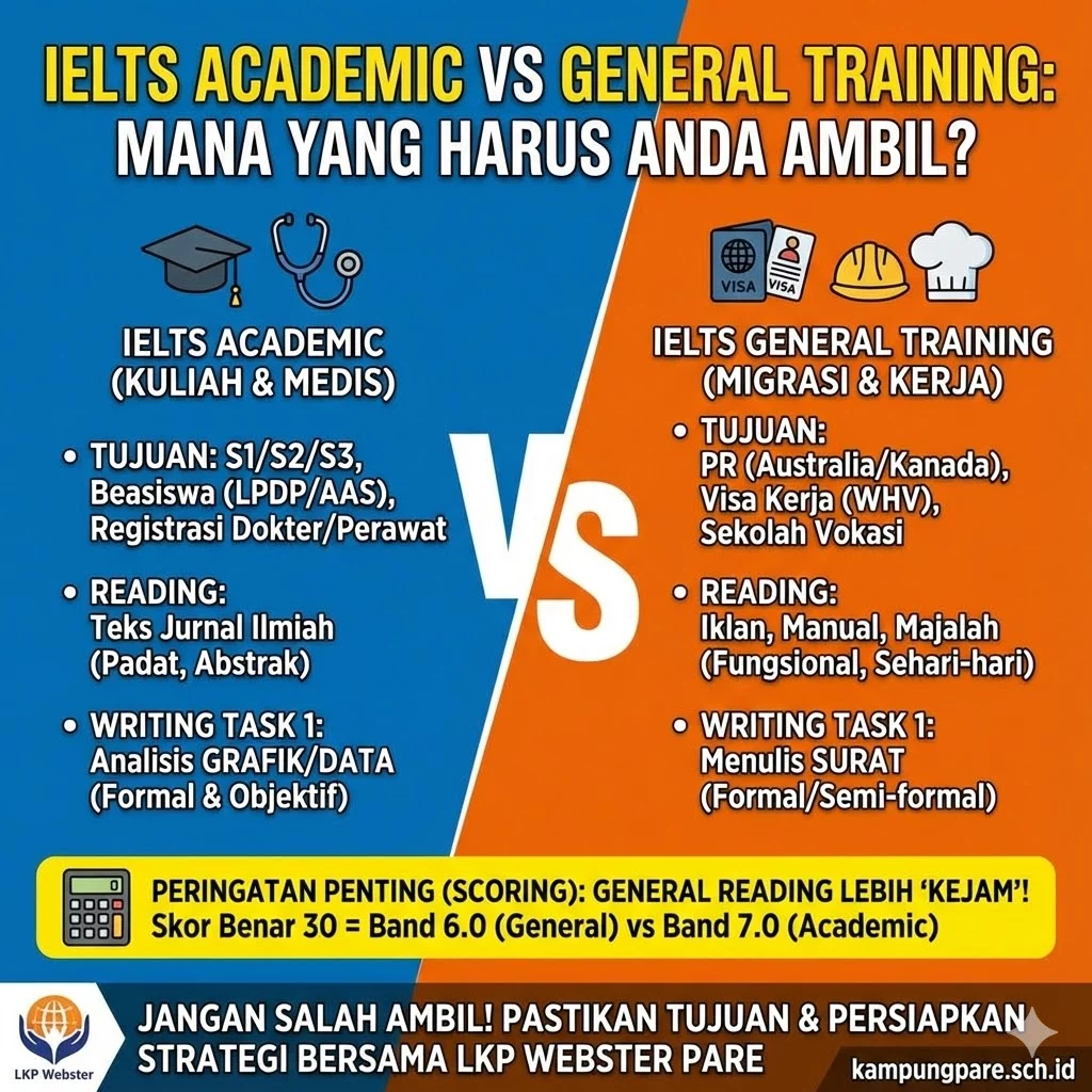 IELTS Academic vs General Training: Mana yang Harus Anda Ambil? ielts academic vs general training Ielts Academic Vs General Training