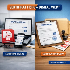 Sertifikat Fisik vs Digital WEPT Panduan Cepat Memilih perbandingan sertifikat digital dan fisik Perbandingan Sertifikat Digital Dan Fisik