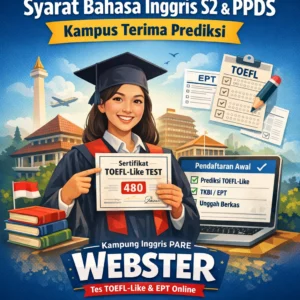 Syarat Bahasa Inggris S2 & PPDS Kampus Terima Prediksi syarat bahasa inggris untuk s2 ppds Syarat Bahasa Inggris Untuk S2 PPDS