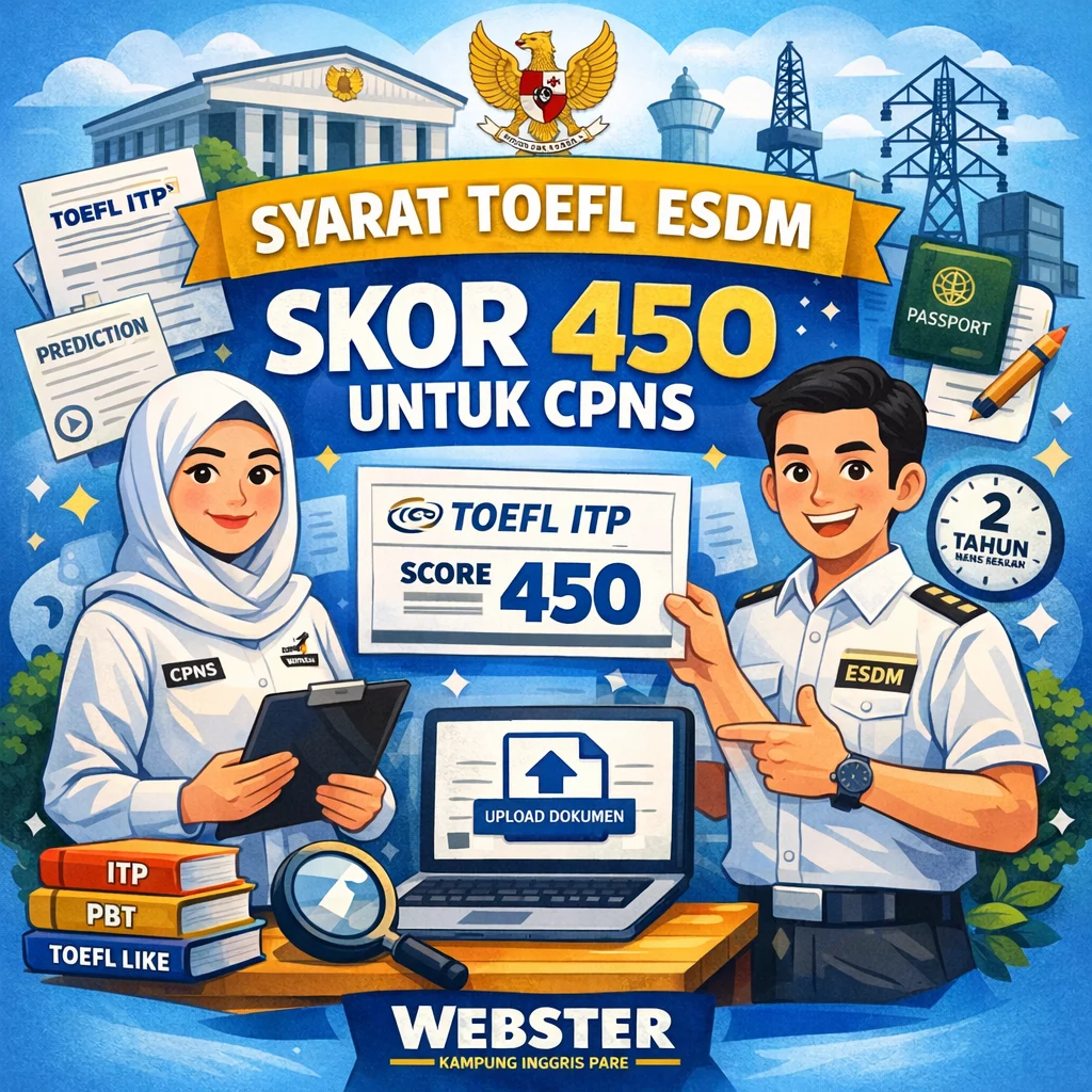 Syarat TOEFL ESDM Skor 450 untuk CPNS syarat toefl esdm untuk cpns Syarat TOEFL ESDM Untuk CPNS
