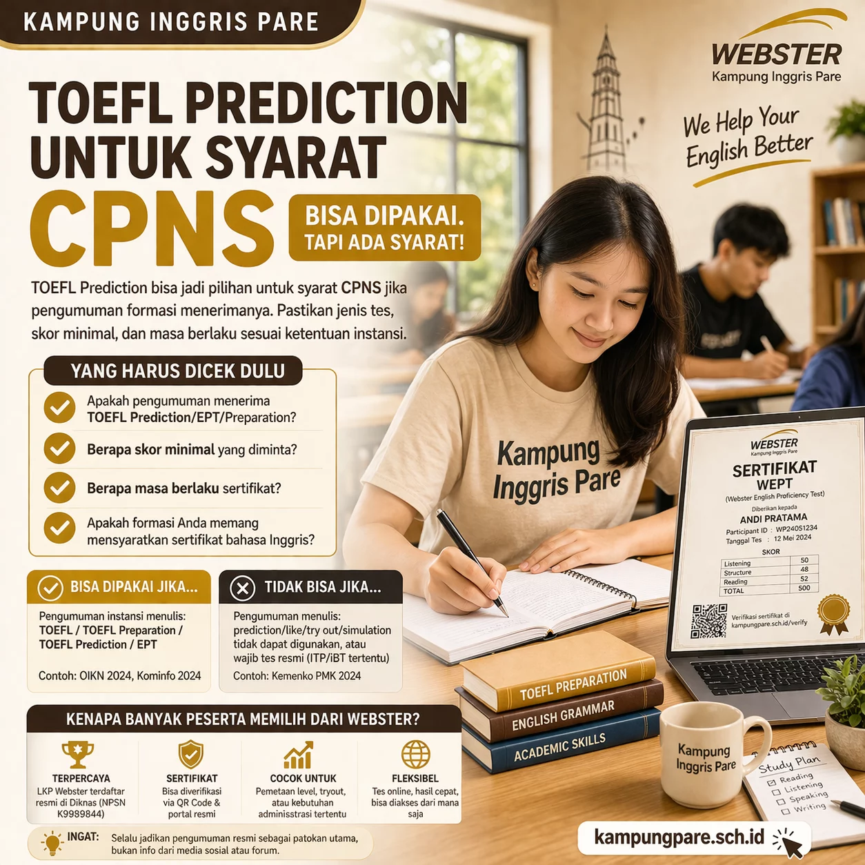 Apakah TOEFL Prediction Bisa untuk CPNS? apakah toefl prediction bisa untuk cpns Apakah TOEFL Prediction Bisa Untuk CPNS