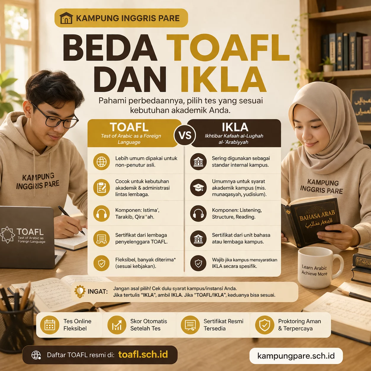 Perbedaan TOAFL dan IKLA di Kampus beda toafl dan ikla untuk pemula Beda TOAFL Dan IKLA Untuk Pemula