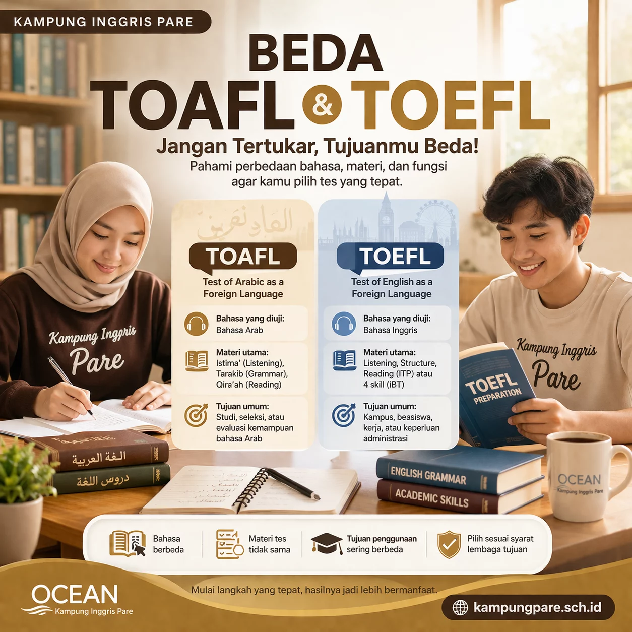 Perbedaan TOAFL dan TOEFL, Pilih yang Mana? beda toafl dan toefl untuk pemula Beda TOAFL Dan TOEFL Untuk Pemula