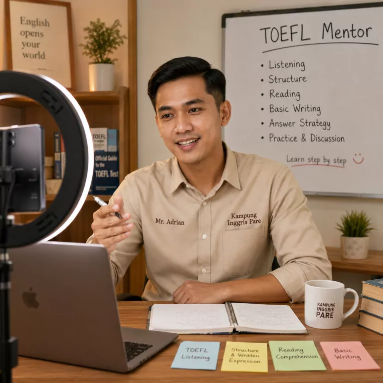 100% Gratis! Belajar TOEFL Online belajar toefl online gratis bersama mr adrian Adrian Pratama, M.Pd. - TOEFL