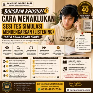 Cara Fokus di Tes Simulasi Listening IELTS fokus saat tes simulasi listening ielts Fokus Saat Tes Simulasi Listening Ielts