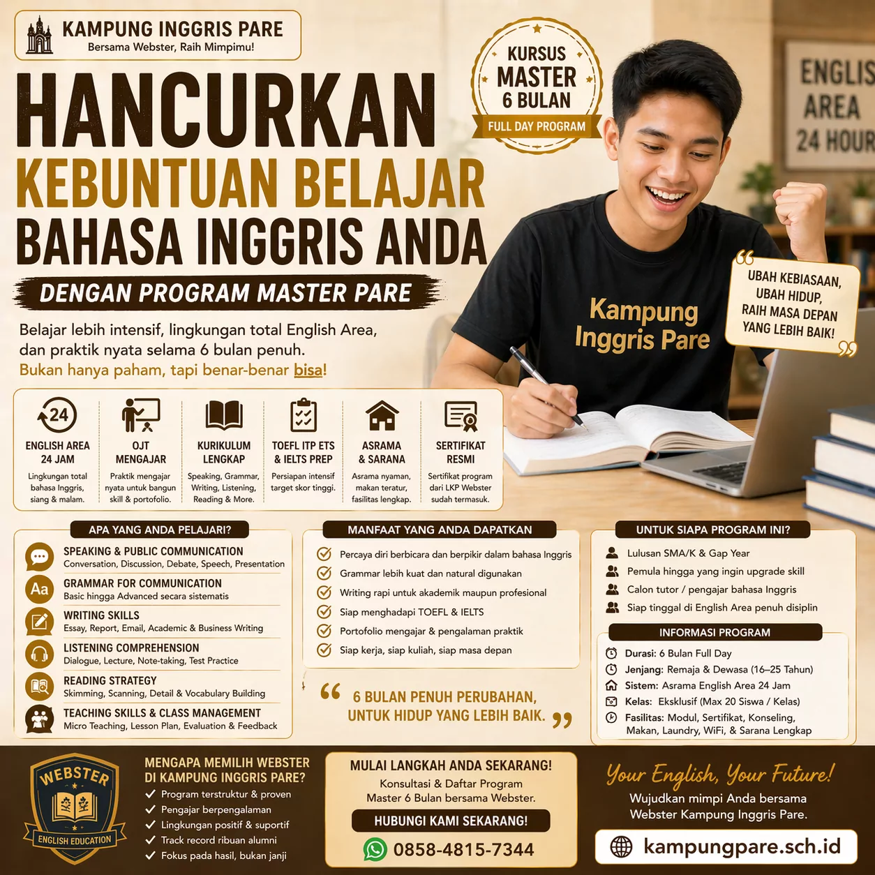 Kursus Master 6 Bulan Bahasa Inggris kursus master 6 bulan Kursus Master 6 Bulan