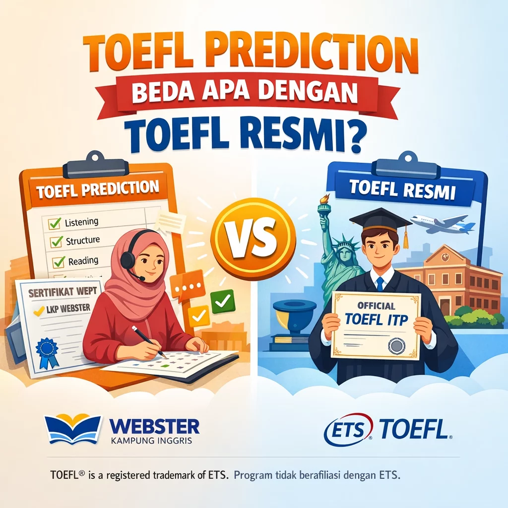 Perbandingan TOEFL Prediction dan Resmi perbandingan toefl prediction dan resmi Perbandingan TOEFL Prediction Dan Resmi
