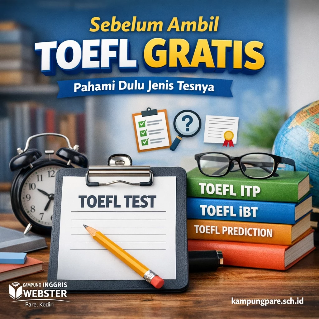 Sebelum Ambil TOEFL Gratis, Pahami Dulu Jenis Tesnya persiapan toefl di kampung inggris Persiapan TOEFL Di Kampung Inggris