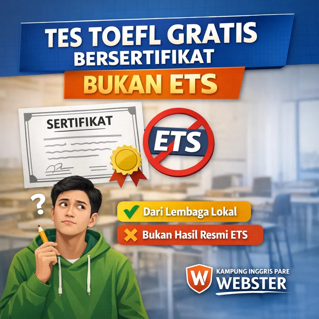 Tes TOEFL Gratis Bersertifikat Bukan ETS: Ini Maksudnya tes toefl dan sertifikat gratis TES TOEFL Dan Sertifikat Gratis