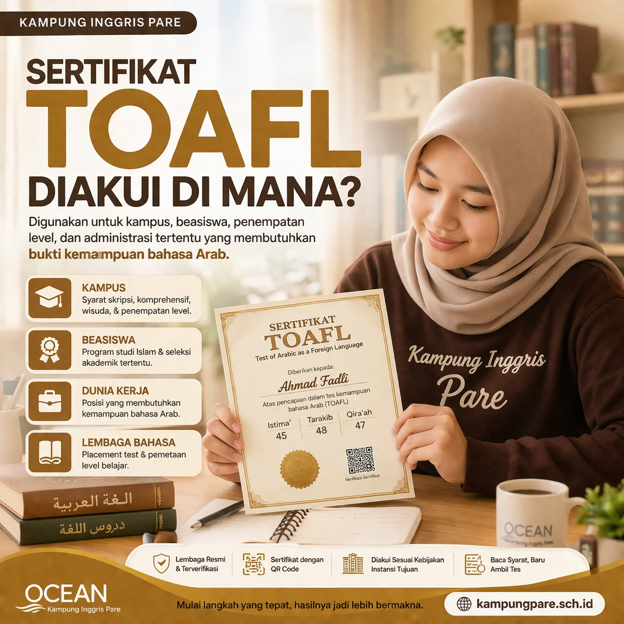 TOAFL Diakui untuk Apa Saja? toafl diakui untuk apa saja TOAFL Diakui Untuk Apa Saja