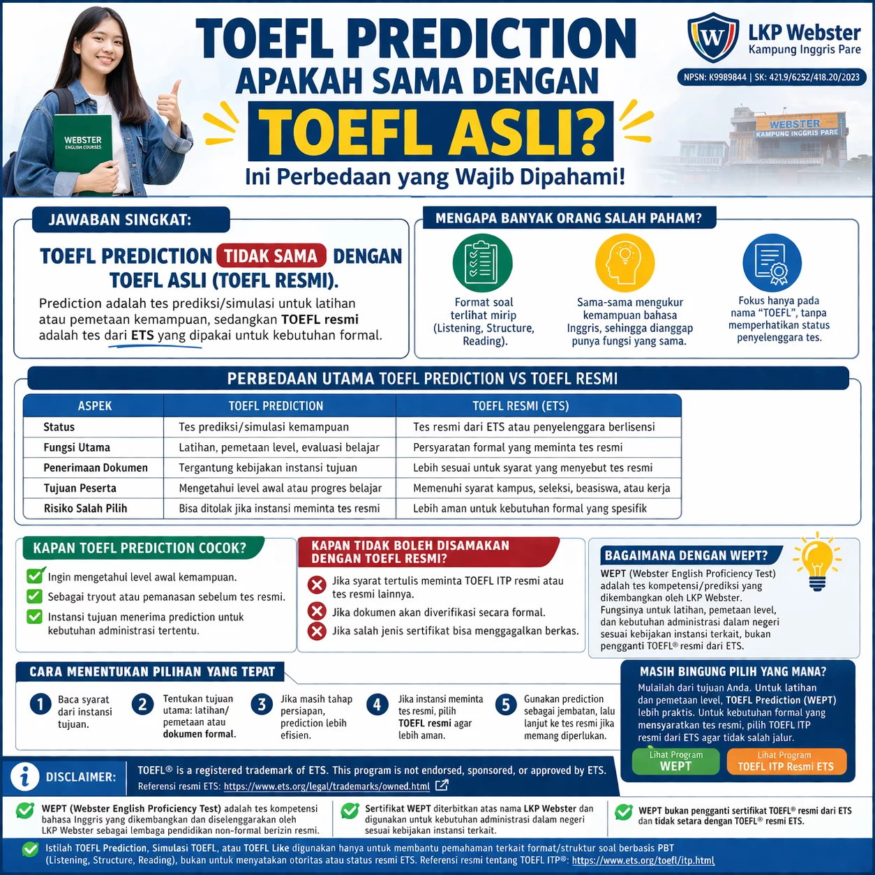 Kapan Harus Pilih TOEFL Prediction dan Kapan Harus TOEFL Resmi? toefl prediction Toefl Prediction