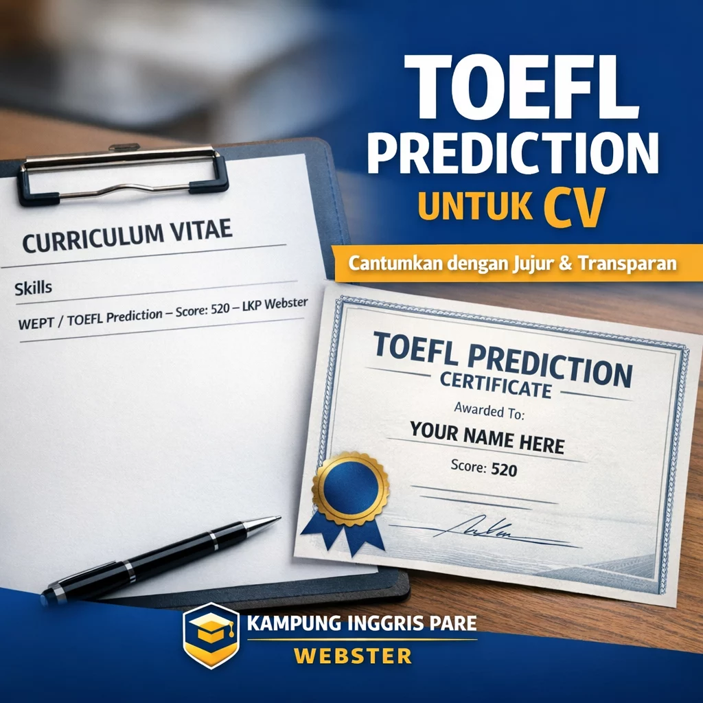 TOEFL Prediction untuk CV: Boleh Dicantumkan atau Tidak? toefl prediction untuk cv TOEFL Prediction Untuk CV