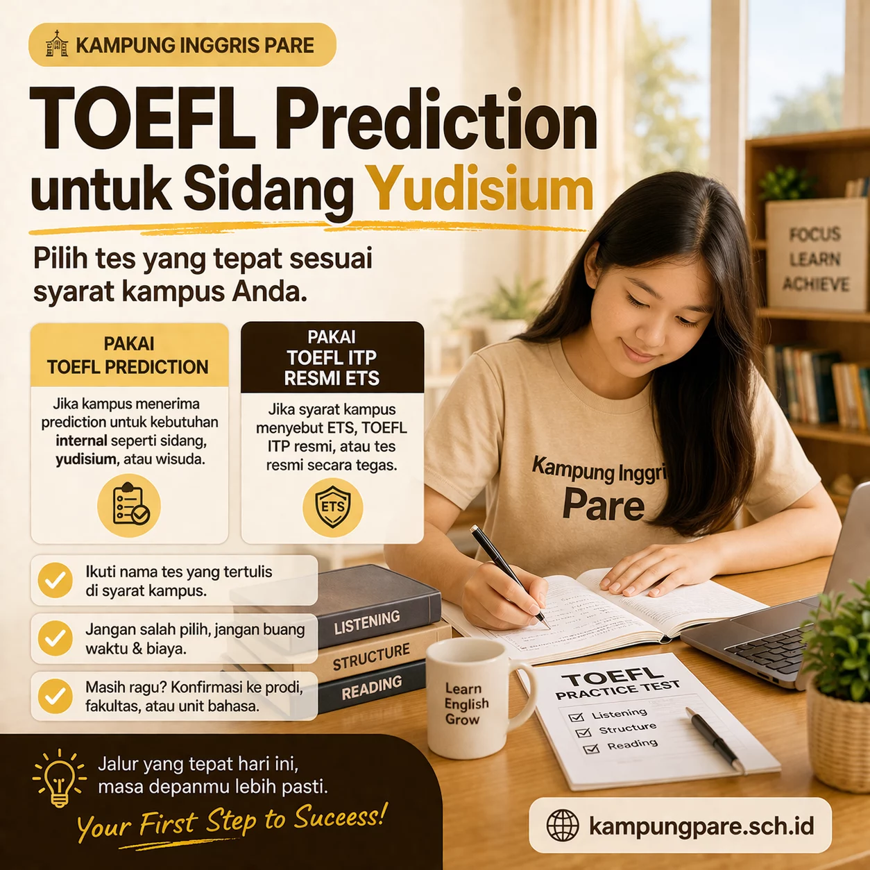 TOEFL Prediction untuk Sidang Yudisium toefl prediction untuk sidang yudisium TOEFL Prediction Untuk Sidang Yudisium