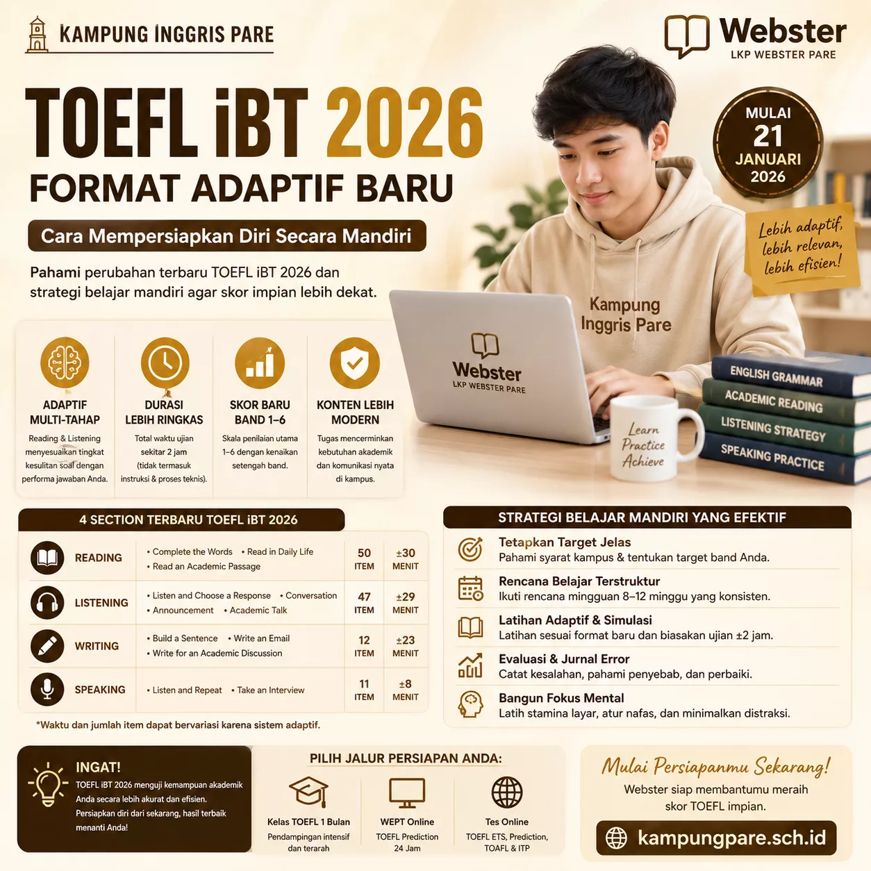 Persiapan TOEFL iBT 2026 persiapan toefl ibt 2026 Persiapan Toefl Ibt 2026