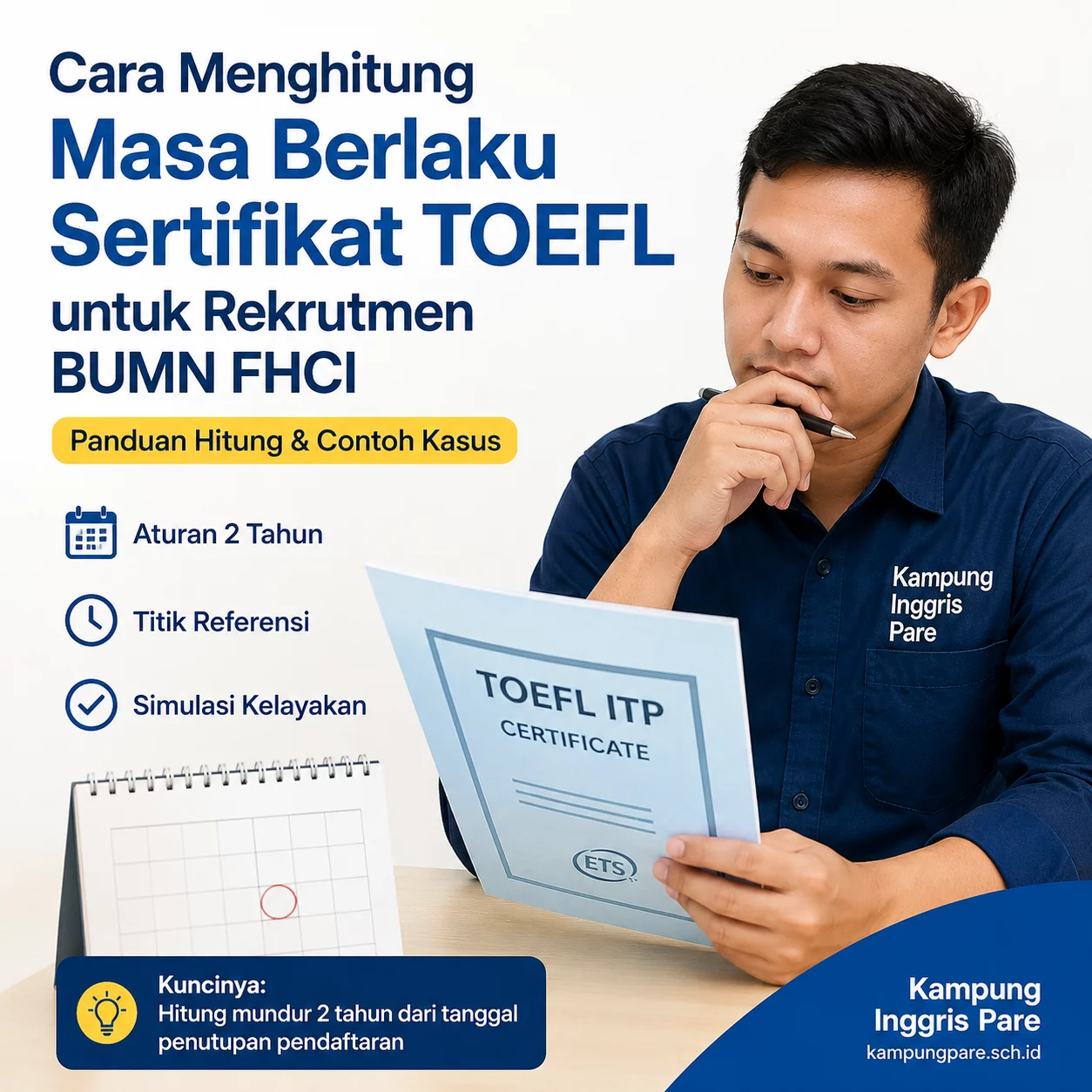 Cara Menghitung Masa Berlaku TOEFL untuk BUMN FHCI masa berlaku toefl bumn fhci Cara menghitung masa berlaku TOEFL untuk rekrutmen BUMN FHCI