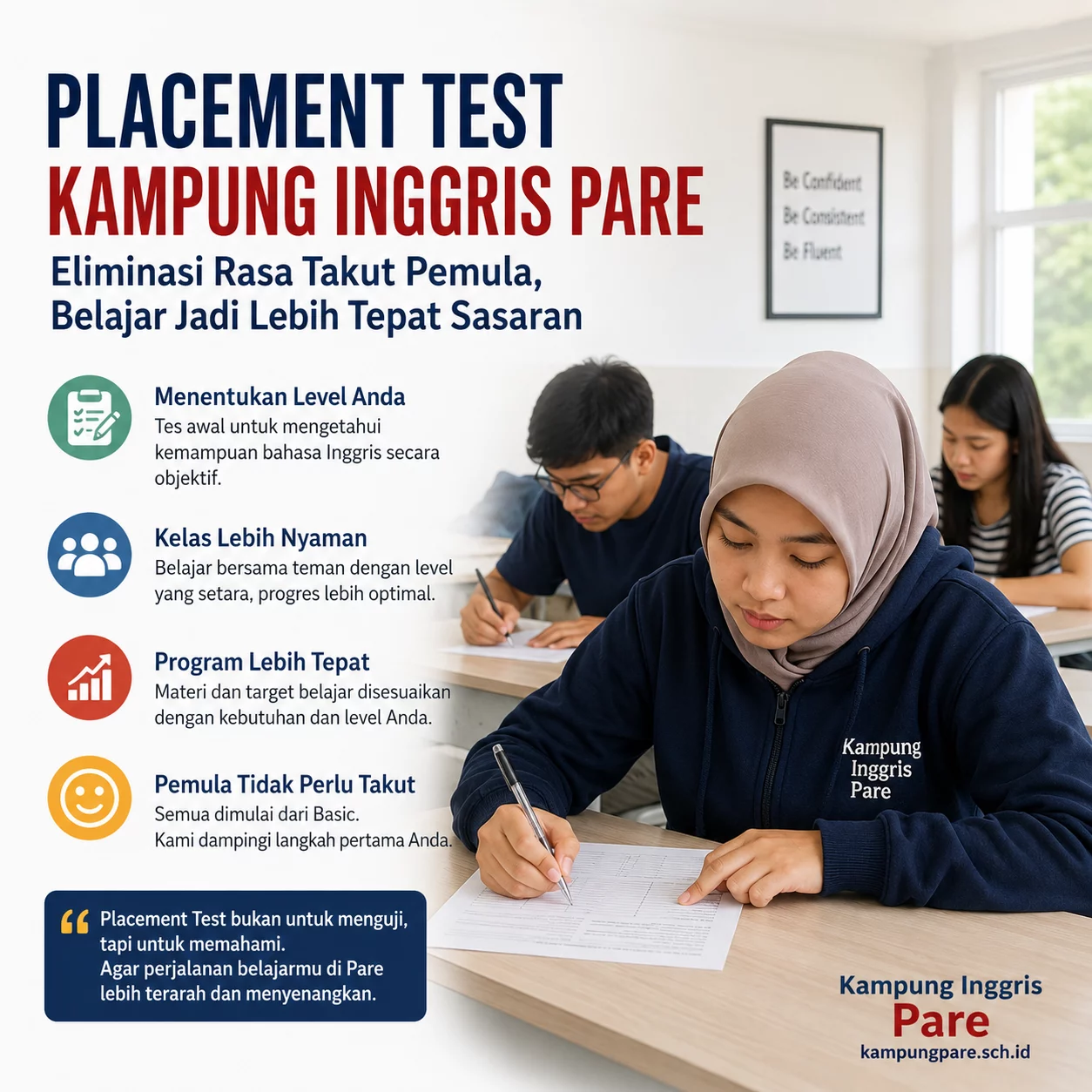 Placement Test Kampung Inggris Pare untuk Pemula placement test kampung inggris pare Placement Test Kampung Inggris Pare untuk menentukan level kelas pemula