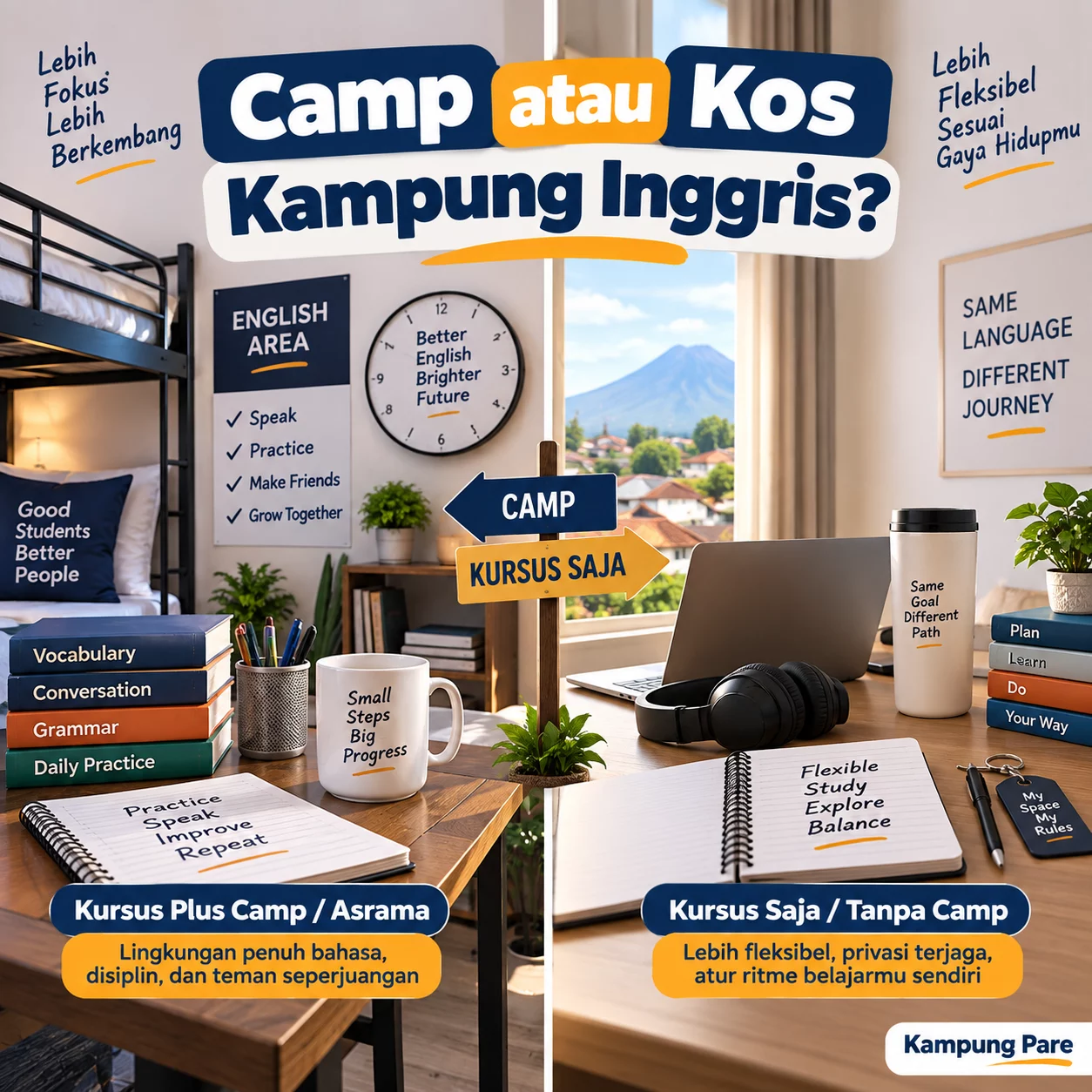 Kursus Plus Camp atau Kursus Saja di Pare? kursus plus camp atau kursus saja Kursus Plus Camp atau Kursus Saja di Kampung Inggris Pare