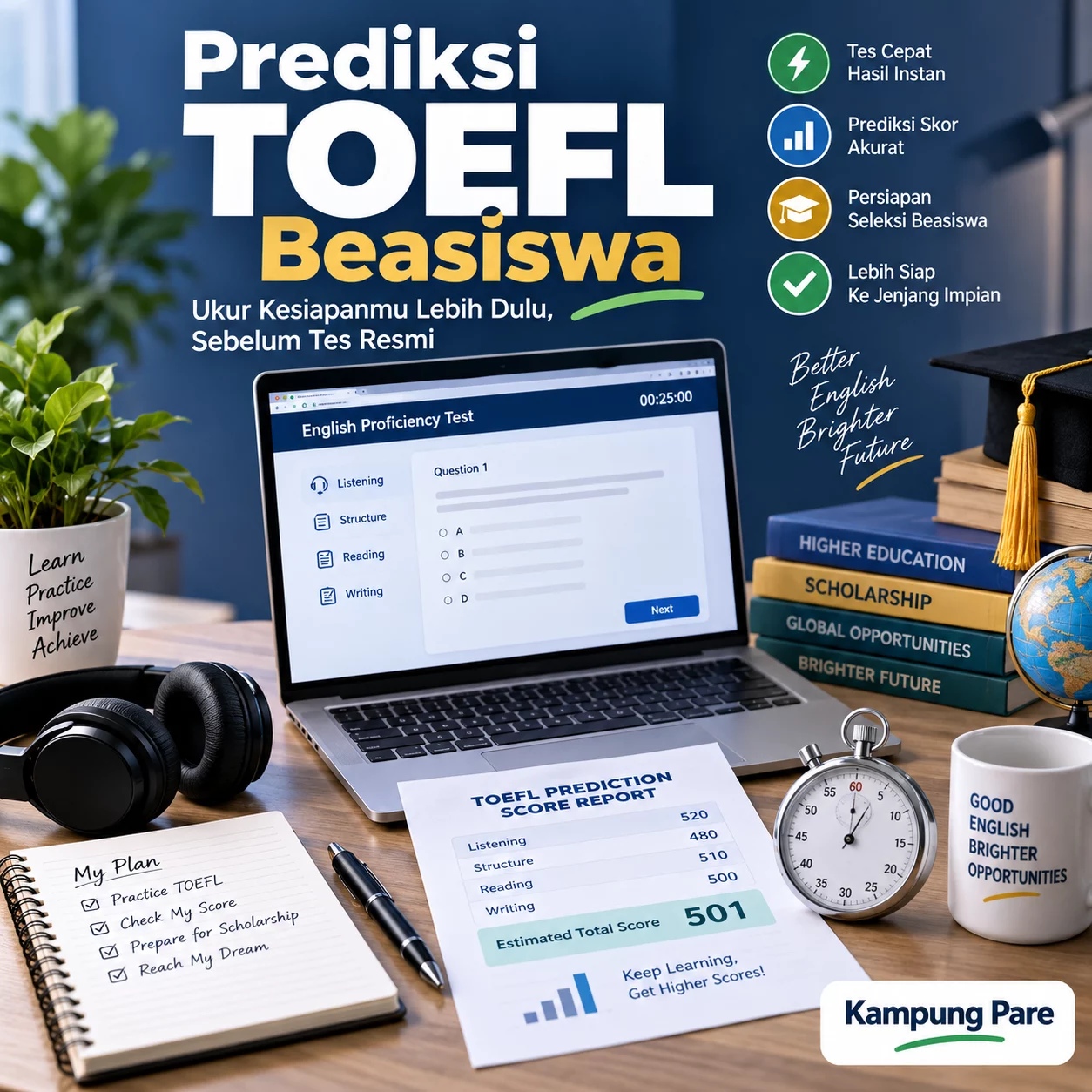 Prediksi TOEFL Beasiswa Cek Kesiapan Sebelum Tes Resmi prediksi toefl beasiswa cek kesiapan sebelum tes resmi Prediksi TOEFL beasiswa untuk mengukur kesiapan sebelum mengikuti tes resmi