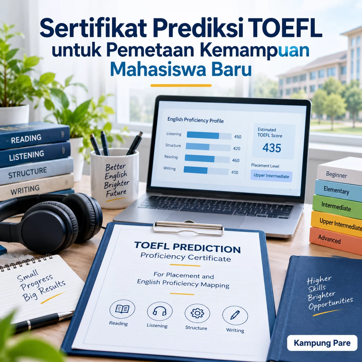 Sertifikat Prediksi TOEFL untuk Pemetaan Mahasiswa Baru sertifikat prediksi toefl pemetaan mahasiswa baru Sertifikat Prediksi TOEFL untuk pemetaan kemampuan bahasa Inggris mahasiswa baru