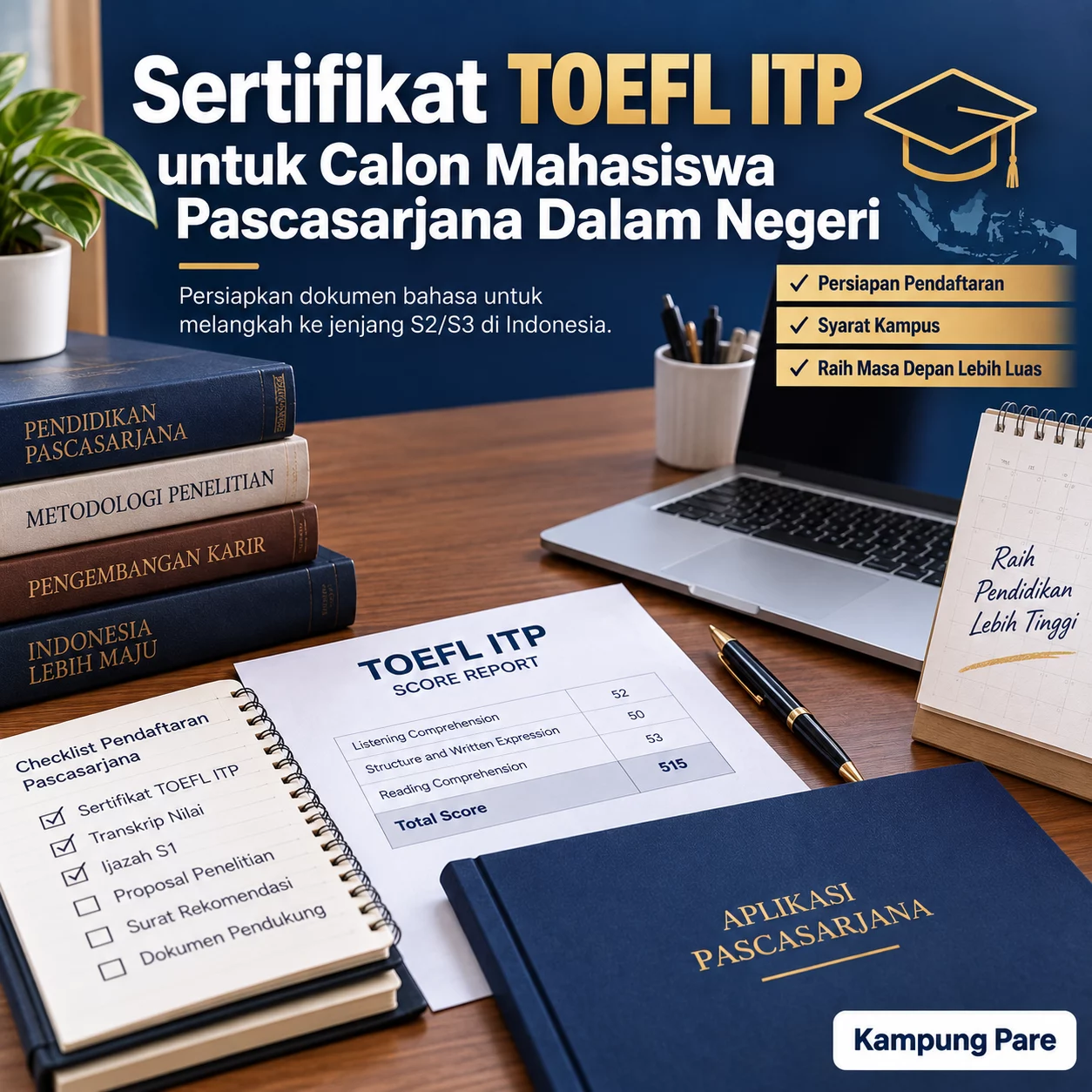 Sertifikat TOEFL ITP Pascasarjana Panduan Lengkap sertifikat toefl itp pascasarjana dalam negeri Sertifikat TOEFL ITP untuk calon mahasiswa pascasarjana dalam negeri
