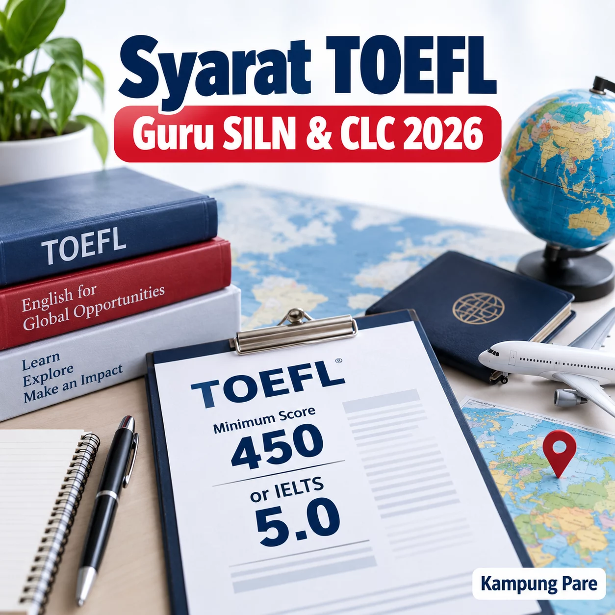 Syarat TOEFL Guru SILN dan CLC 2026 Terbaru syarat toefl guru siln clc 2026 Syarat TOEFL Guru SILN dan Pendidik Tetap CLC 2026 minimal 450