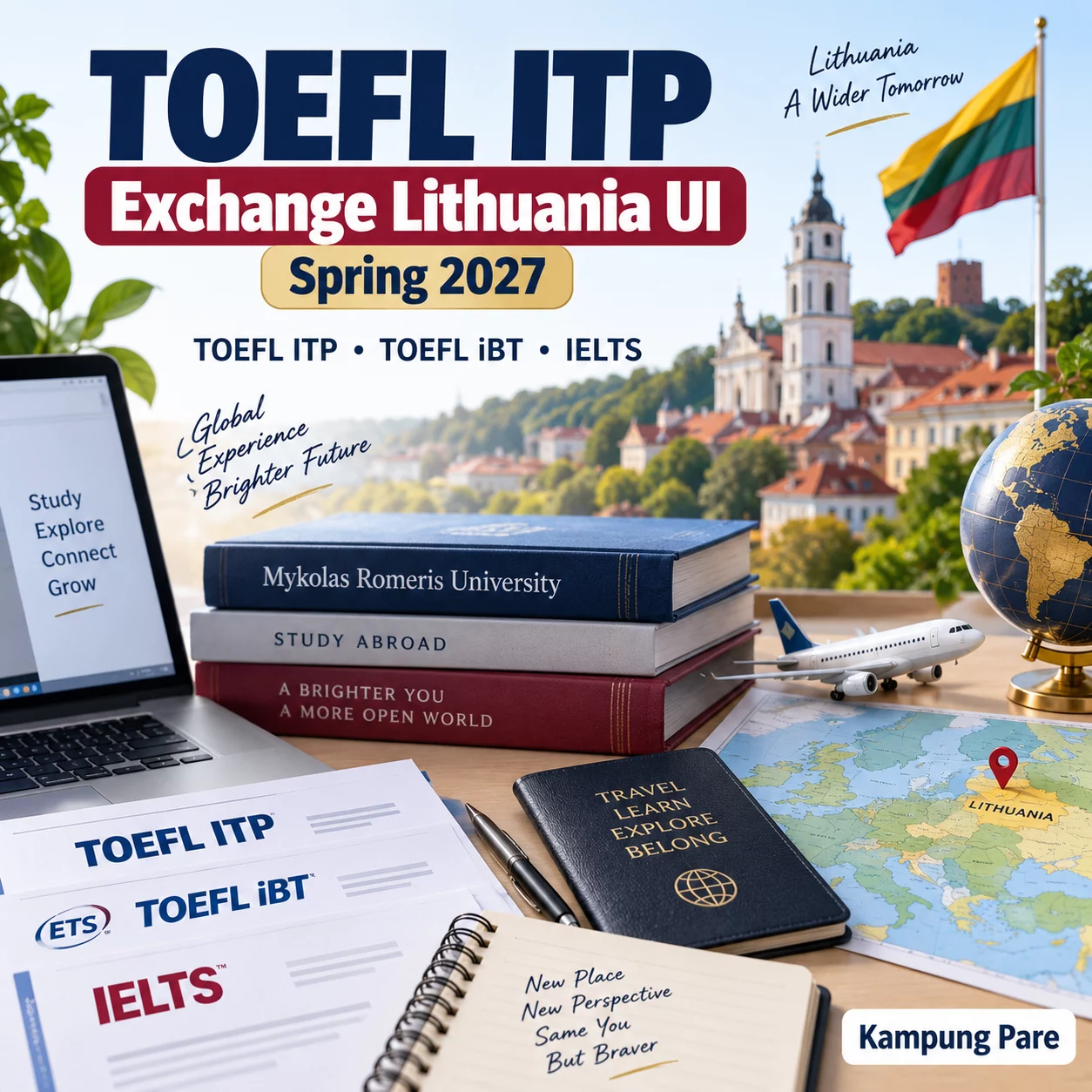 TOEFL ITP Exchange Lithuania UI 2027 Lengkap toefl itp exchange lithuania ui 2027 TOEFL ITP exchange Lithuania UI untuk Mykolas Romeris University Spring 2027