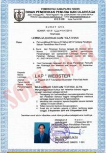 Legalitas Sk Diknas Resmi Webster