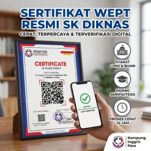 Sertifikat Wept Webster English Proficiency Test