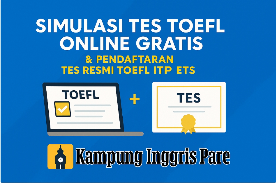Simulasi Tes Toefl Online Gratis Kampung Inggris Pare