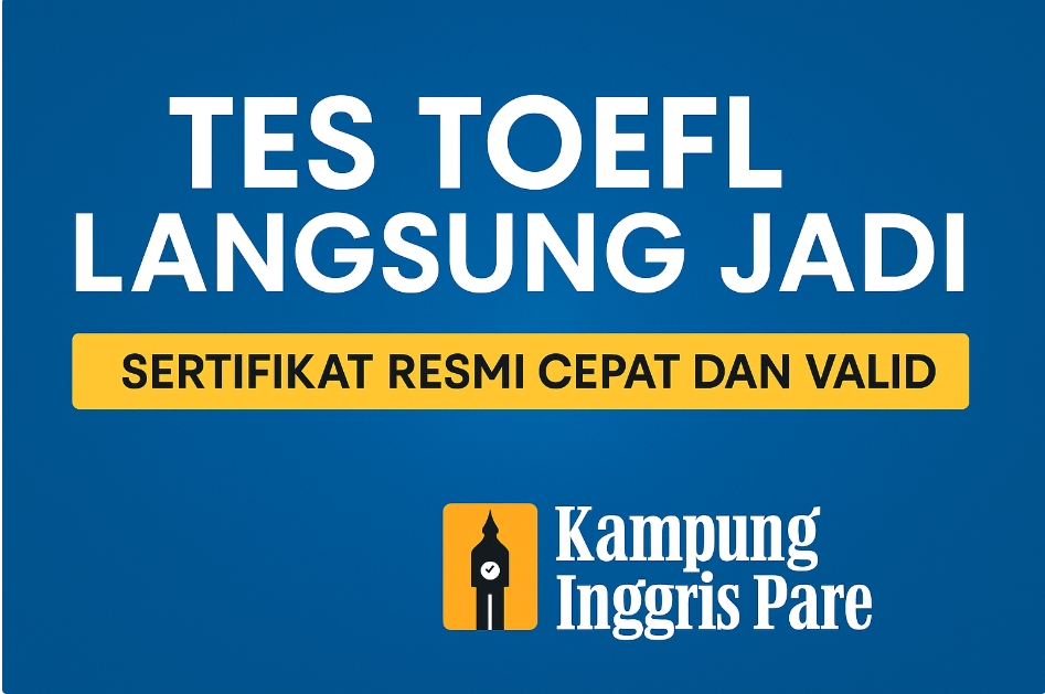 Tes Toefl Langsung Jadi Sertifikat Pdf Kampung Inggris Pare