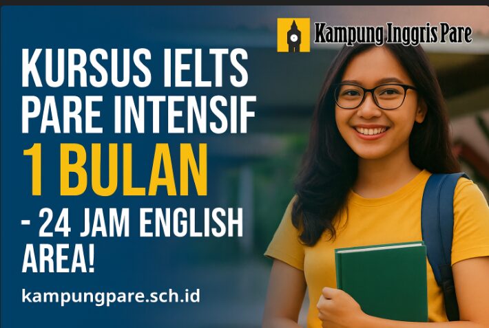 Kursus Ielts Pare Intensif Skor Tinggi Dalam 1 Bulan 24 Jam English Area