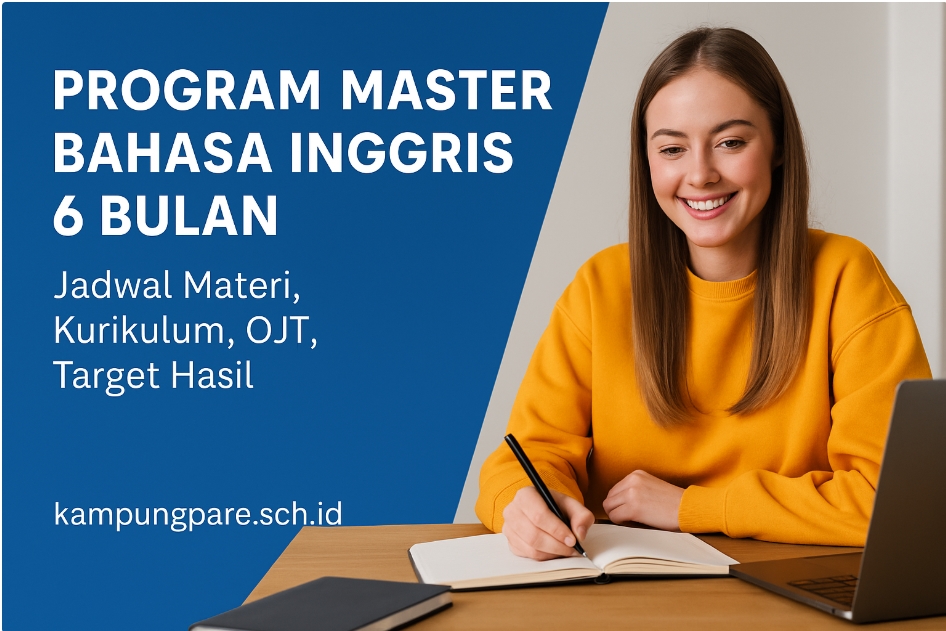 Program Master Bahasa Inggris 6 Bulan Di Kampung Inggris Pare