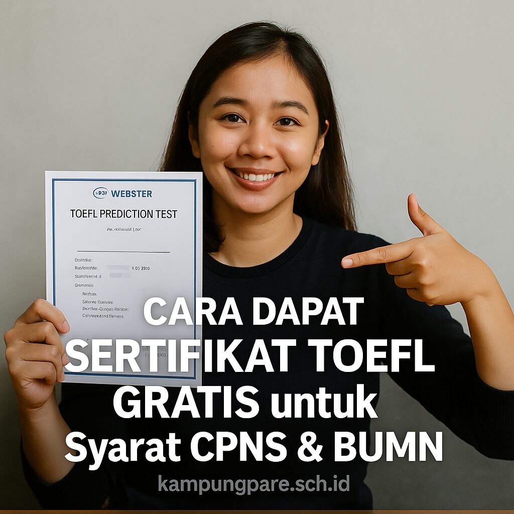 Cara Dapat Sertifikat Toefl Gratis Untuk Syarat Cpns Bumn