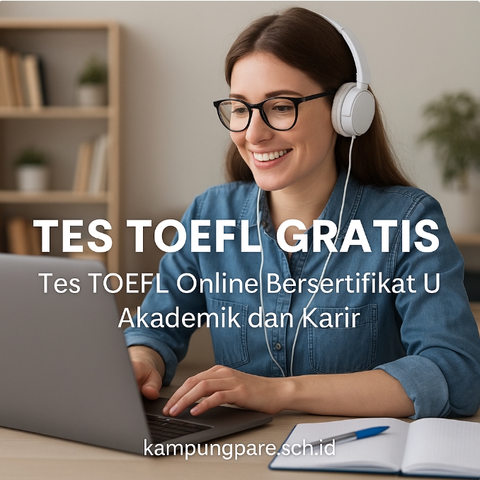 Tes Toefl Gratis Online Bersertifikat Untuk Akademik Dan Karier