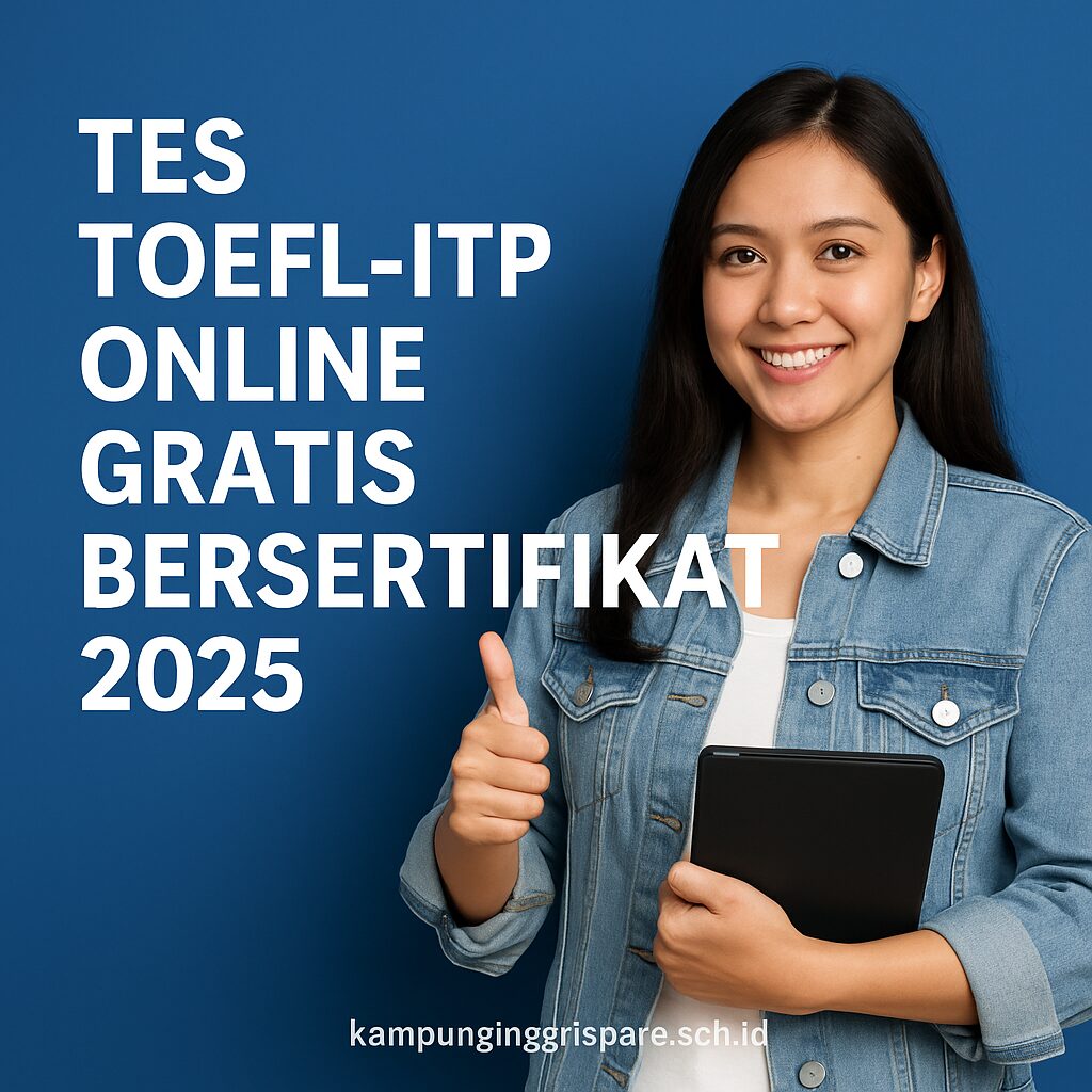 Tes Toefl Itp Online Gratis Bersertifikat 2025