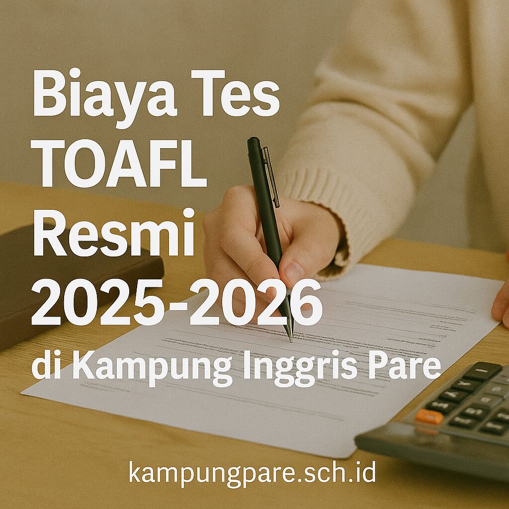 Biaya Tes Toafl Resmi 2025 2026 Di Kampung Inggris Pare